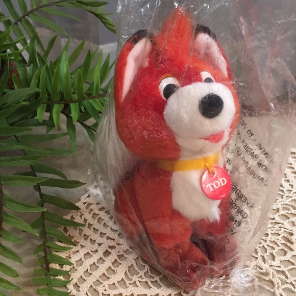 Vintage NOS Tod Plush Disney Fox And The Hound - Picture 1 of 13